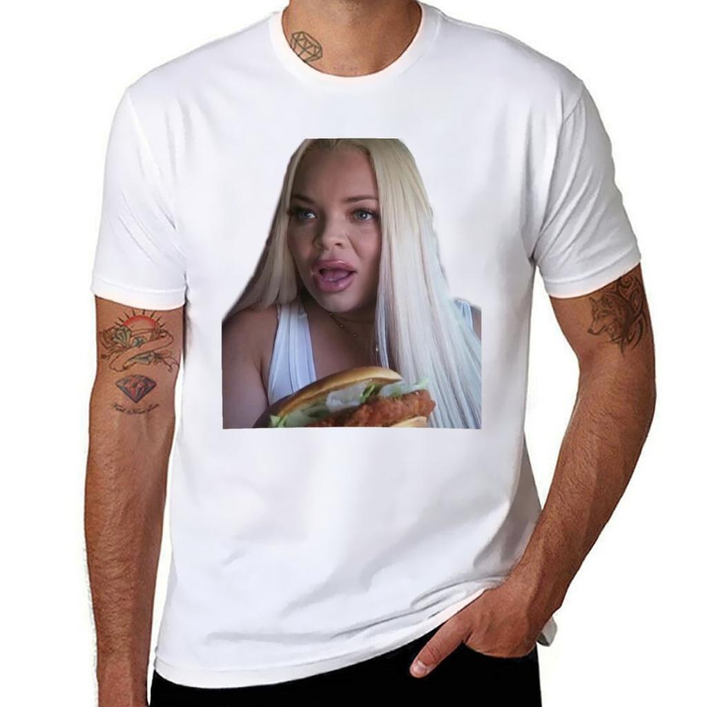 Trisha Paytas Huh What? T-Shirt essential t shirt t shirts for man cotton funny T-Shirt