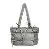 Functional Nylon Shoulder Bag with Large Capacity Quilted Underarm Purse Cotton Padded Handbag for School and Work Black
