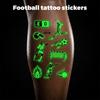 Children's Glow-in-the-Dark Soccer  Stickers, Eco-friendly And Safe, European  Football Event Party Face Stickers