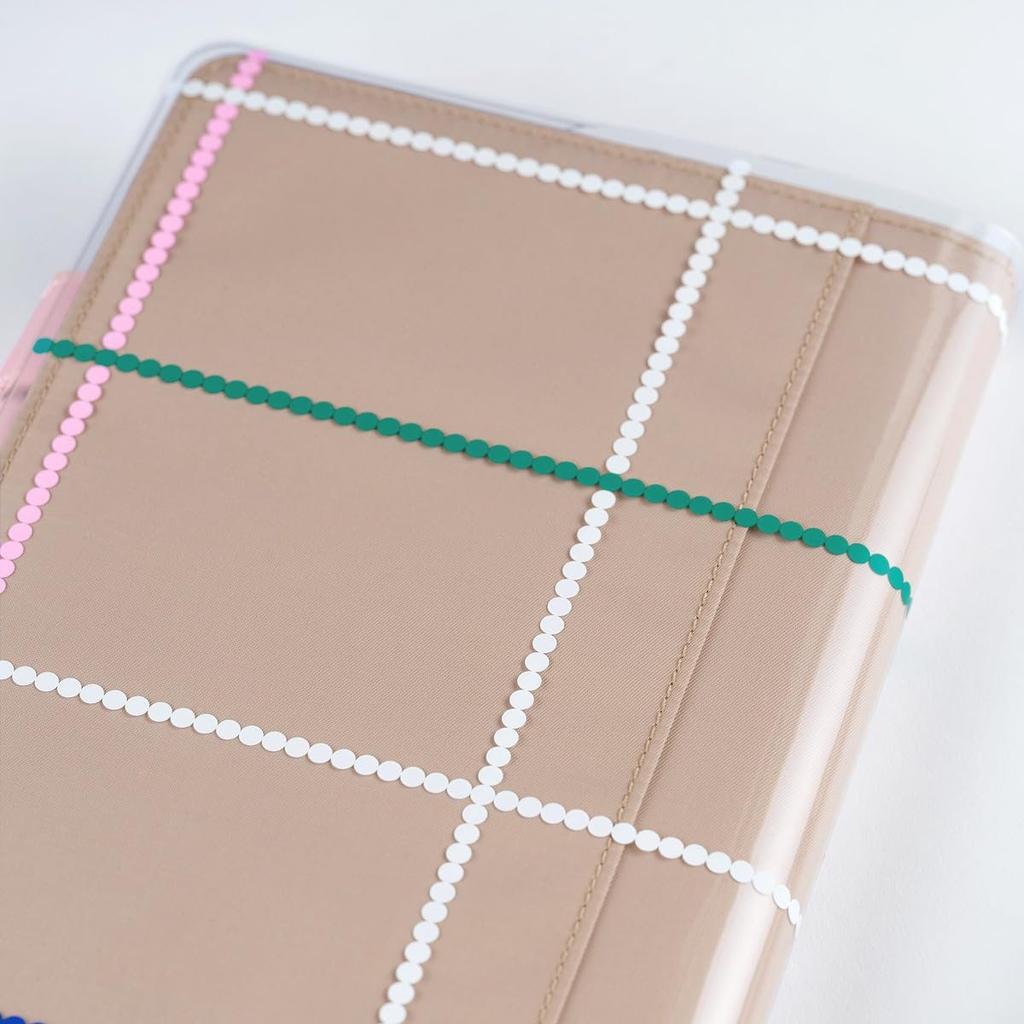 Hobonichi Techo Cover on Cover Yoshie Watanabe Dot Check for Cousin A5 Size Clear Protective Cover