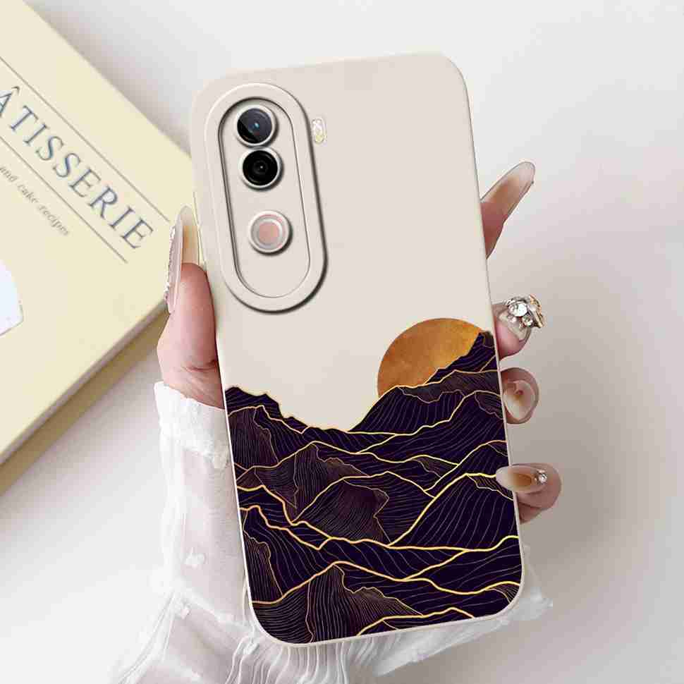 Flower Cover For Vivo V40e Case Soft Silicone Phone Back Cover Casing For Vivo V 40e V40e 4G V2403 Coque TPU Fundas