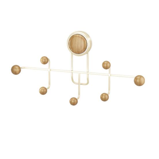 Suction Cup Hooks Multi-Hook Design No Drilling Wall Hanger Large Storage Capacity Wall Rack for Entrance Bedroom Bathroom жёлтый