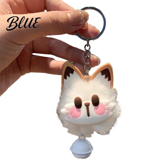 Plush Rabbit Keychain Ear Soft Ball Charm Key Chain Car