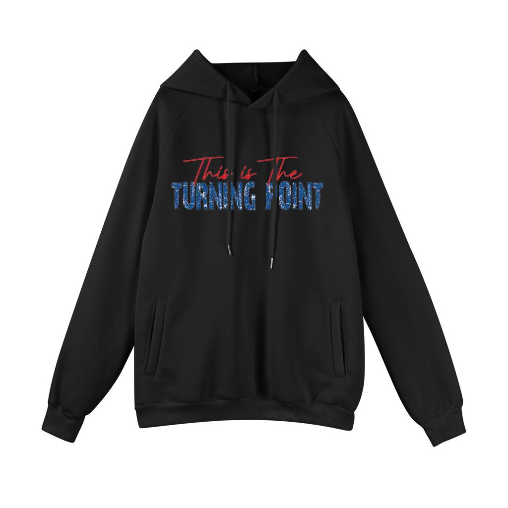 Men's Raglan Long Sleeve Hooded Sweatshirt