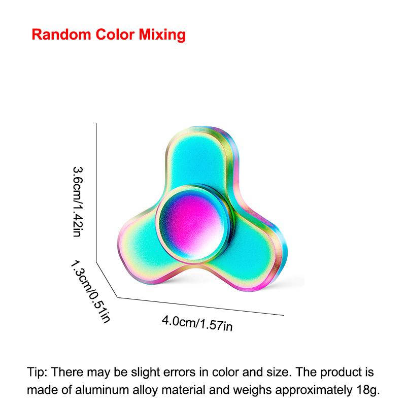 1PC Mini Fidget Spinner Alloy EDC Spinning Top Stress Reliever Anti-Stress Toy Gyroscope for Children with ADHD