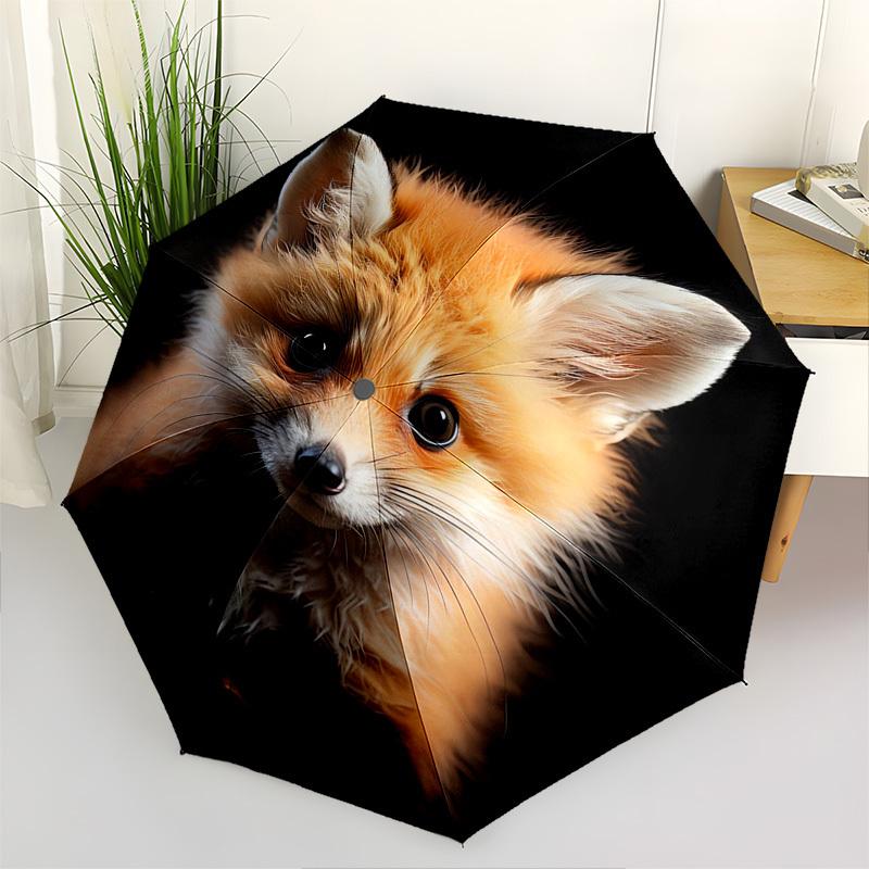 

Fox, Cute- Automatic Umbrella,Suitable for Men and Women, Outdoor Accessories, Suitable for Birthdays 0985b