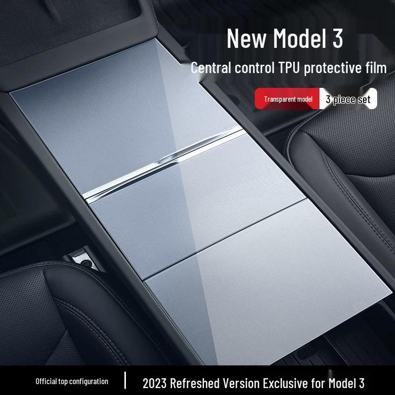 Tesla Model Y & 3 Center Console & Navigation Interior Film Set