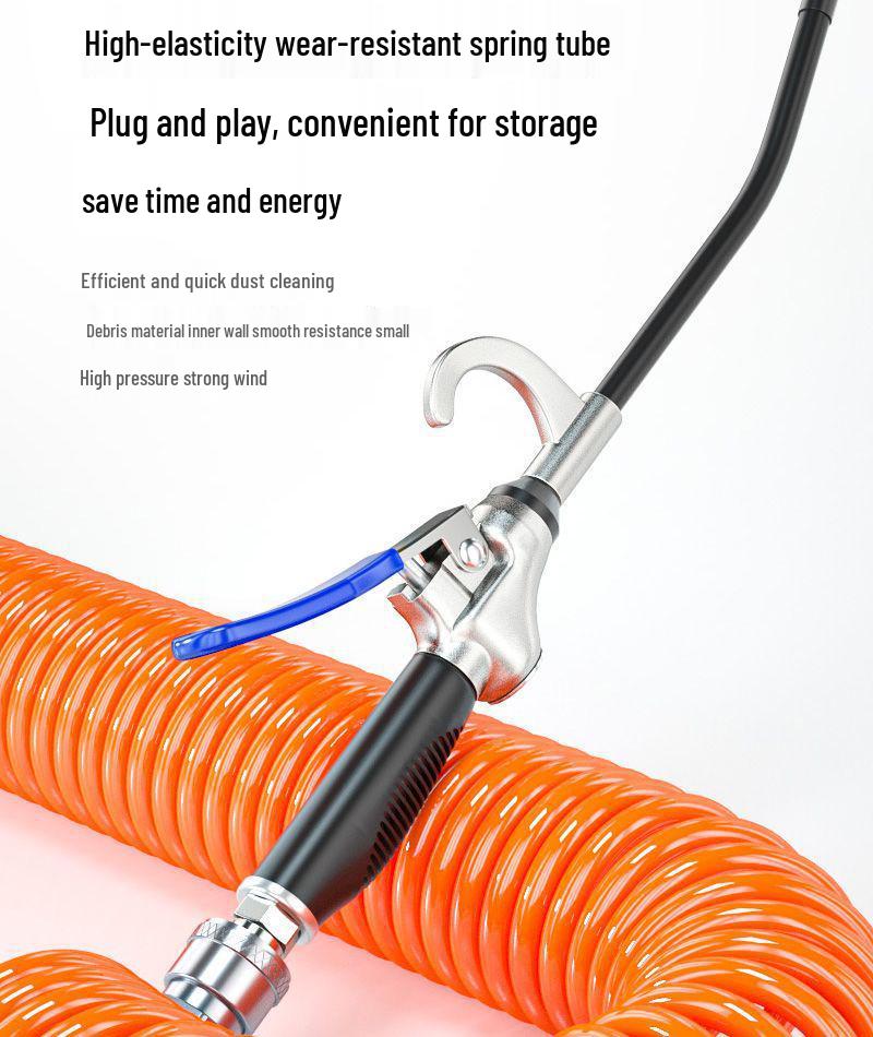 Non-slip Rubber Handle Alloy High-Pressure Air Blow Gun for Dust Removal