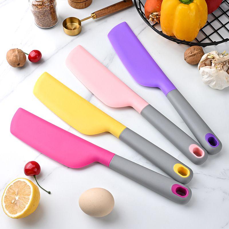 Silicone Spatula Heat Resistant Cake Cream Butter Stirring Spatulas Mixing Batter Scraper Kitchen Baking Cooking Tools