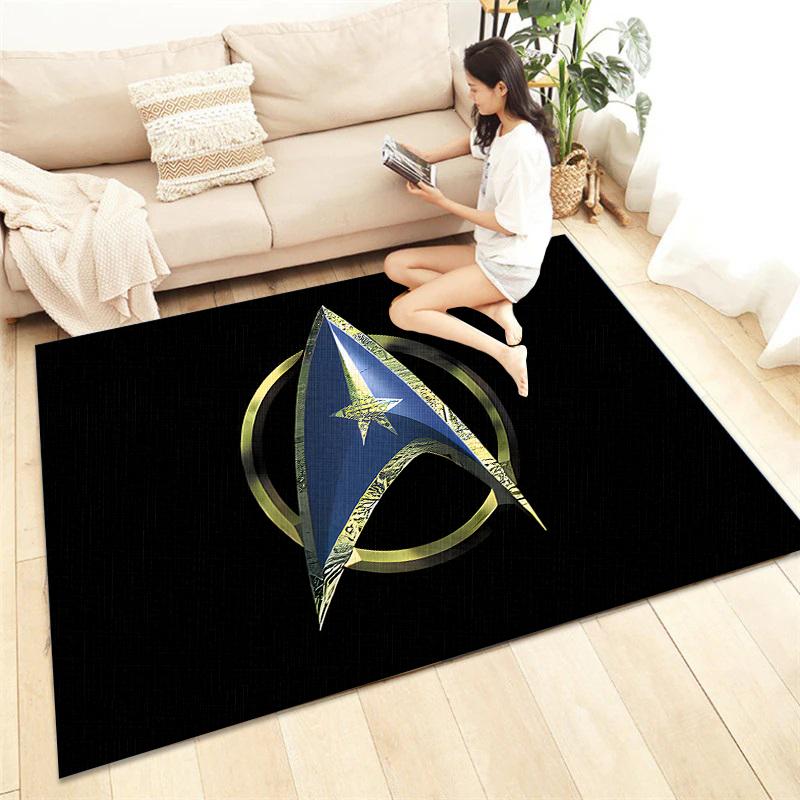 Star Trek HD Printed Carpet Living Room Home Decor Sofa Table Rug Anti Slip Chair Cushion Lounge Mat Picnic Camping  Art