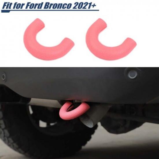 Pink Rear Tow Hook Trailer Guard Decor Shell Trim Cover Protect For Ford Bronco
