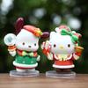 Hello Kitty Kuromi My Melody Christmas Themed Mini Model Desktop Decor Ornament For Holiday Gift And Collectible