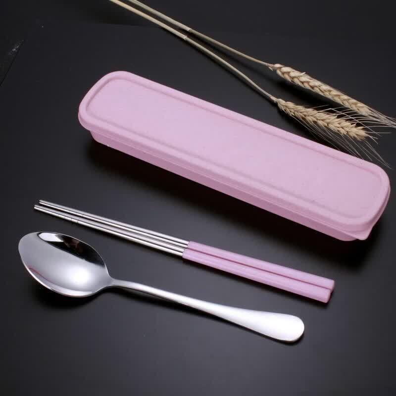 Portable 316 Stainless Steel Travel Cutlery Set