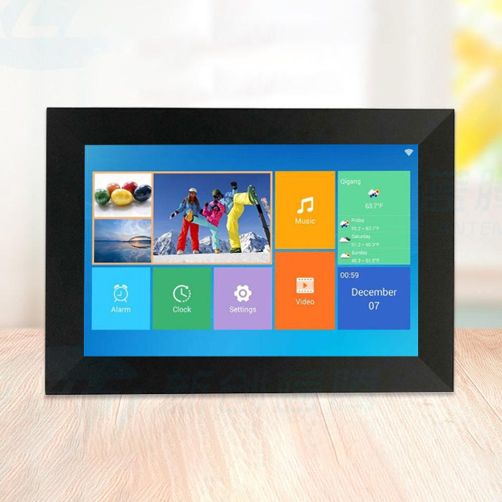10,1palcový inteligentní WiFi digitální fotorámeček 16G s automatickým otáčením digitálního fotorámečku prostřednictvím Frameo 1280x800 IPS HD dotykové obrazovky