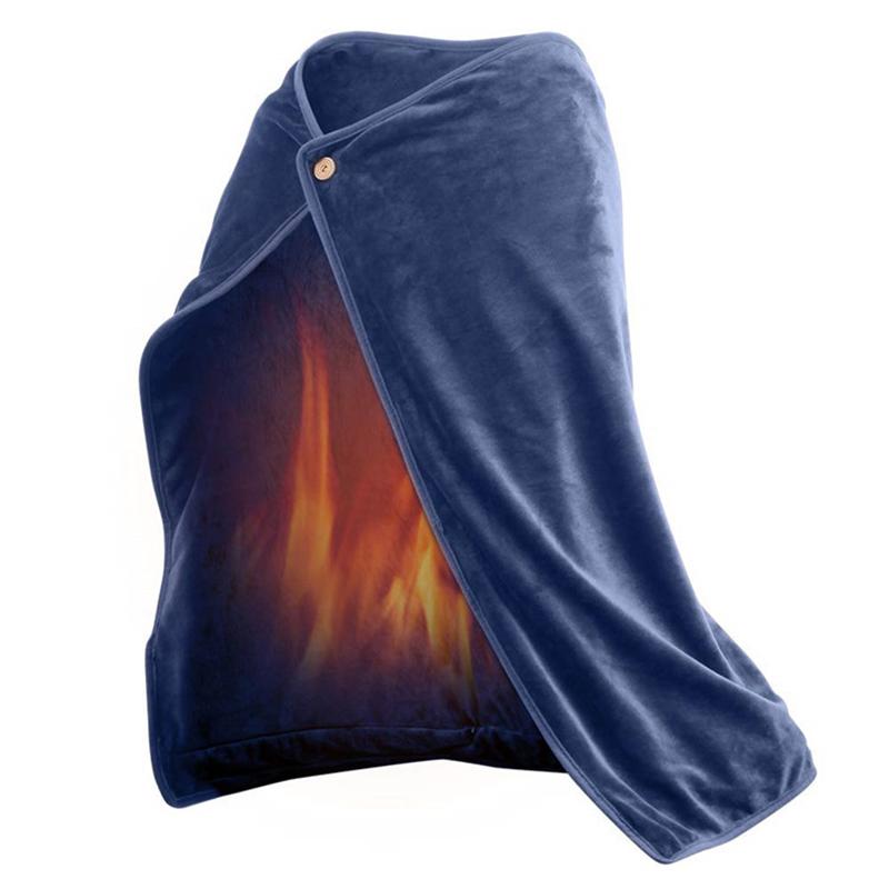 70x100cm USB Electric Heating Shawl Heating Blanket Washable 6 Heat Settings Heated Blanket Thermal Knee Pads Working Heating
