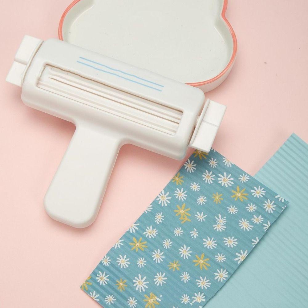 Large size Paper Crimper Machine Labor-saving Packing Gift Wrapping Paper Roll DIY Embossing Craft Paper-Cut Scrapbooking