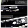 Electric Door Warning Sticker for Business Vans: Compatible with GL8, Odyssey, Elysion, VITO, Toyota Sienna