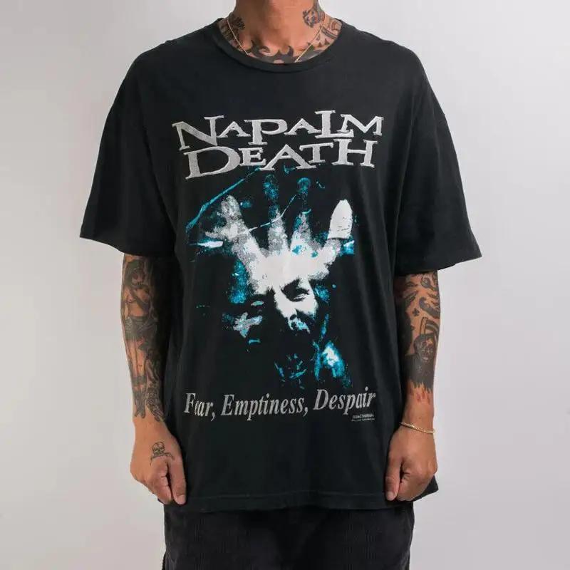 

Vintage Napalm Death Fear Emptiness Despair short sleeve black shirt KV29394 5XL різнокольоровий