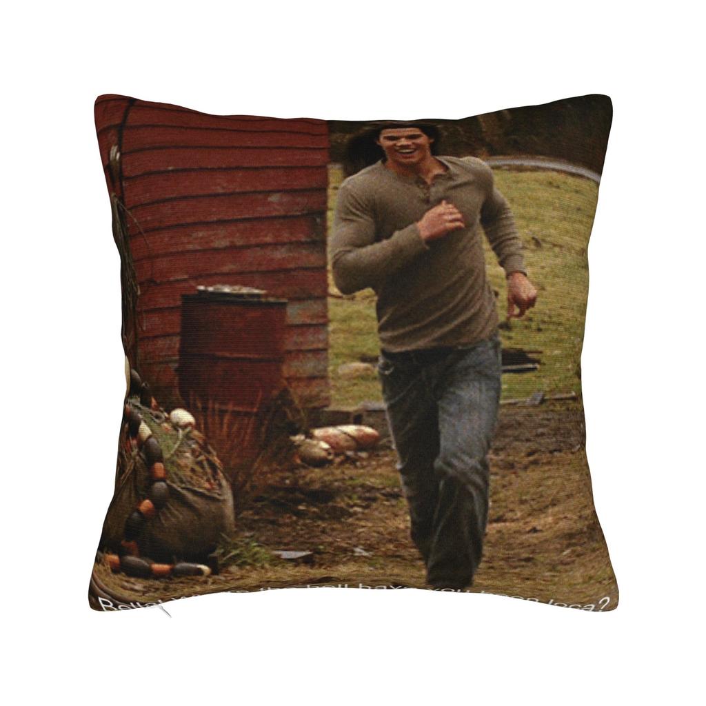 Team Jacob Cursed Fan Collage Twilight Pillowcase Soft Fabric Cushion Cover Throw Pillow Case Cover Home Drop Shipping 40*40cm
