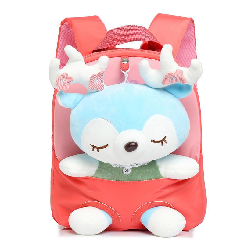Adorable Cartoon Plush Toy Backpack For Toddlers And Kids In Fun Colors