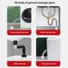 One Way Valve Floor Drain Device Sewer Pipe Sealing Ring  Bathroom Washing Machine Supplies