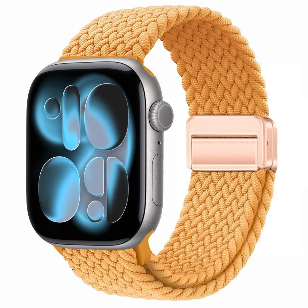 Nylon Strap for Apple Watch 11 10 46mm 42mm/Ultra 3 2 1 49mm Magnetic buckle Wristband iWatch 9 8 7 6 5 4 SE 45mm 44mm 41mm 40mm