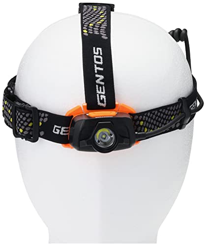 GENTOS LED Headlamp [440 Lumens / 8 Hours of Operational Light / Dustproof / Water-Resistant] Requires 3 AA Batteries, GainTech GT-392D, ANSI Standard
