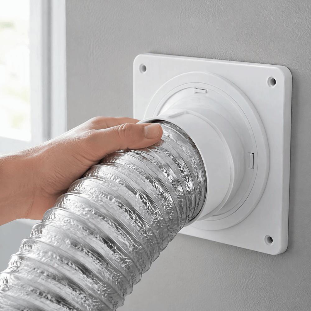 2 set Quick Connect Dryer Vent Connector Easy Installation Dryer Duct Connector Laundry Room