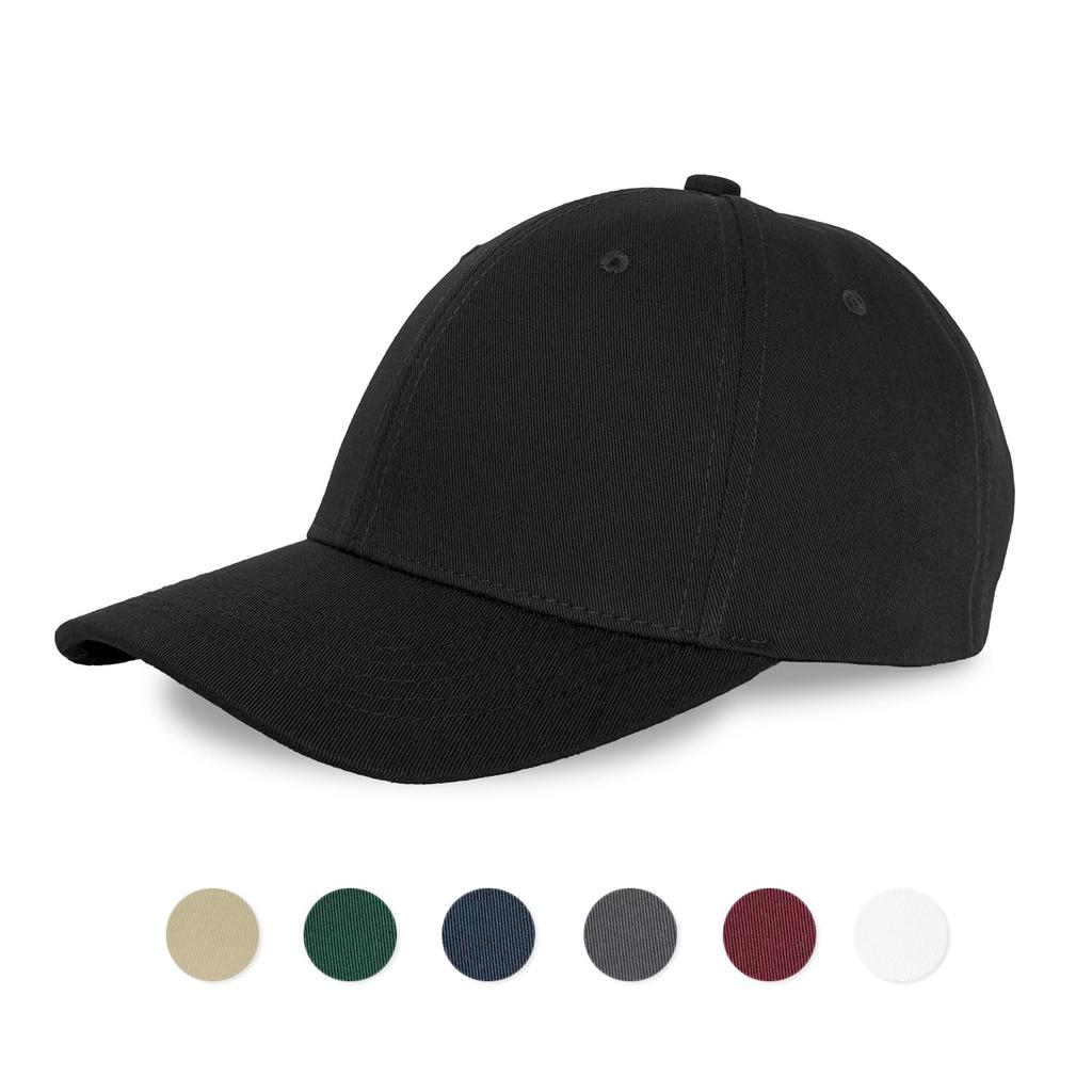 Black Cap for Men and Solid UV Adjustable Heatstroke One Size Fits [OLC] Women, 100% Cotton, Color, Protection, Sunshade, Prevention, Casual, Sports,