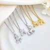 Colorful Zodiac Horse Necklace - A Unique and Versatile High-End Titanium Steel Necklace with a Touch of Sophistication