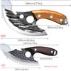 2pcs Kitchen Knives Stainless Steel Boning Knife Meat Cleaver Handmade Forged Chef's Knife for Household Wooden Handle Butcher Knife