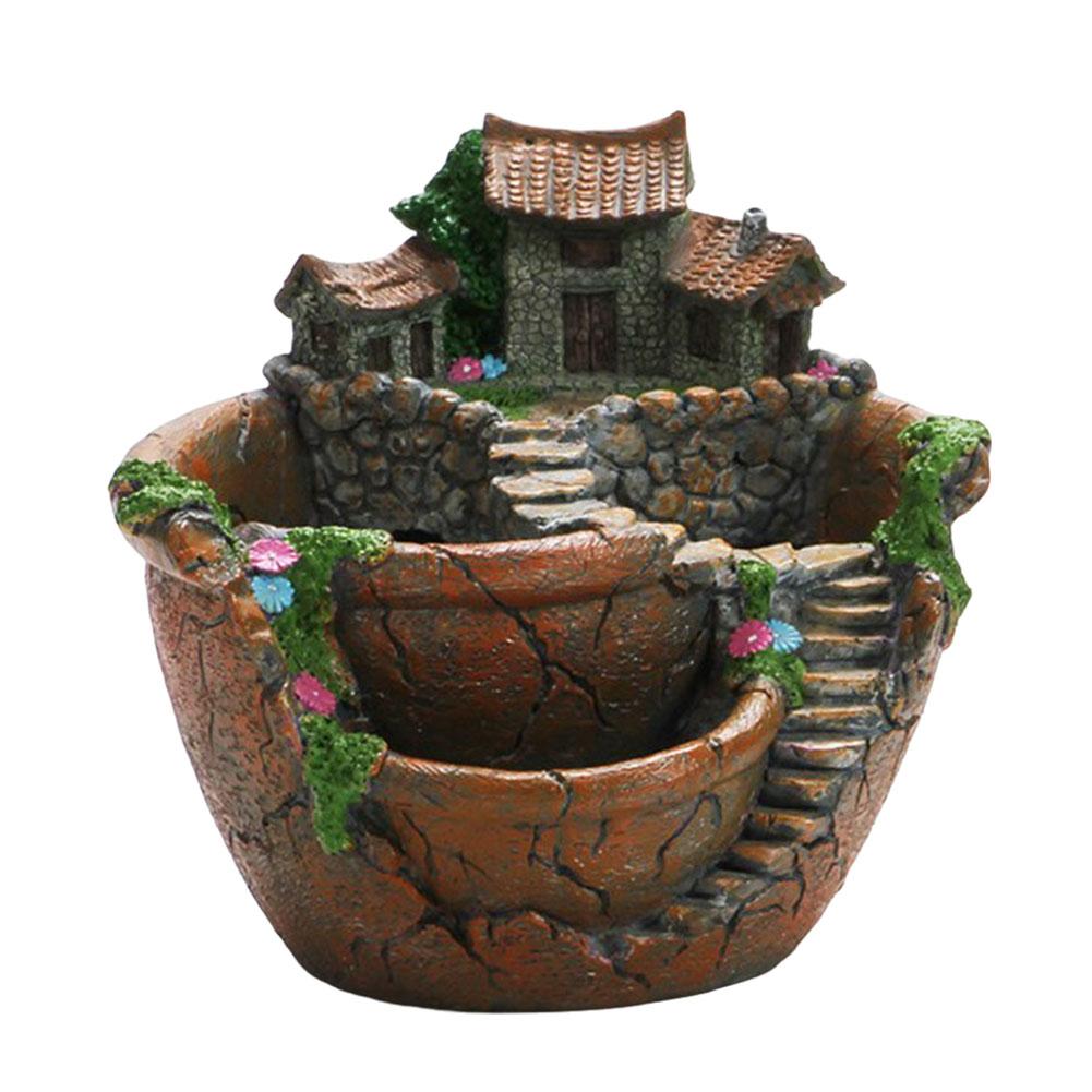 Succulent Pot Vintage Multi Pot Planter Decorative Succulent Planter Multi-Function Flower Planter Pot Vat Shape for Home Office
