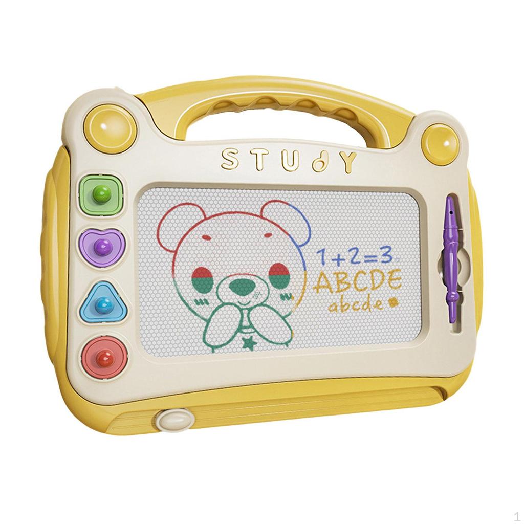 Magnetic Drawing Board Etch Table Sketch Pad for 23 Year Old Toddlers Gifts Blue Detachable Legs