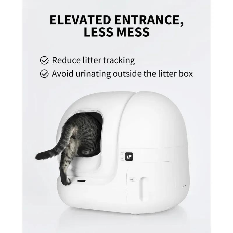 PETKIT Erhöhter Eingangzaun für die selbstreinigende Katzenklo-Box PuraMax, Auslaufschutz für Urin und Katzenstreu für Puramax