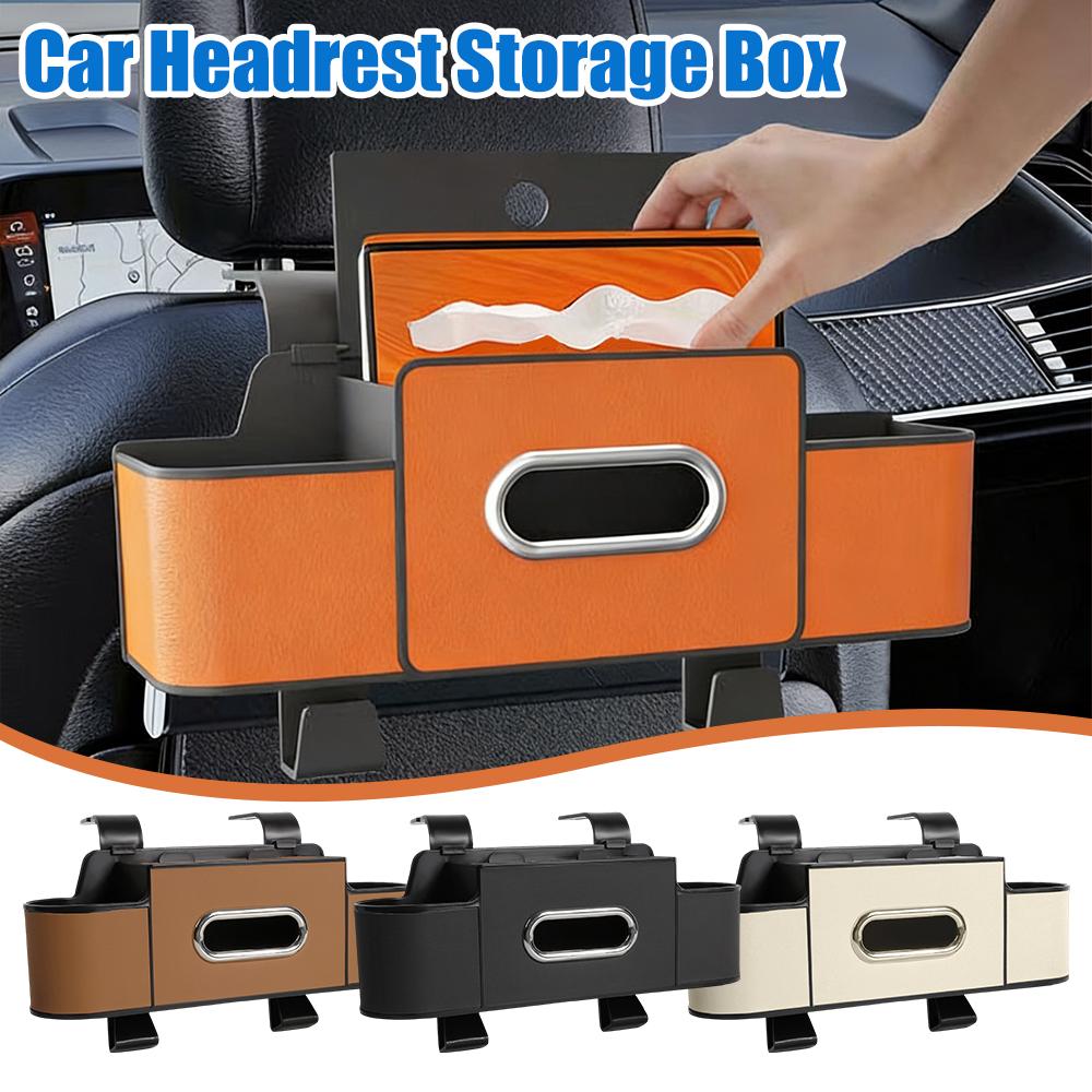 4In1 Auto Seat Back Storage Case Multifunctional Universal Car Interior Organizer Hanging Seat Hook Storage Box Auto Accessories