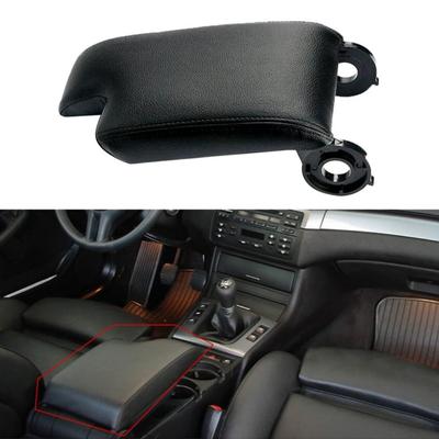 Car Center Console Armrest Box Cover Lid For BMW 3 Series E46 1999-2004 Black