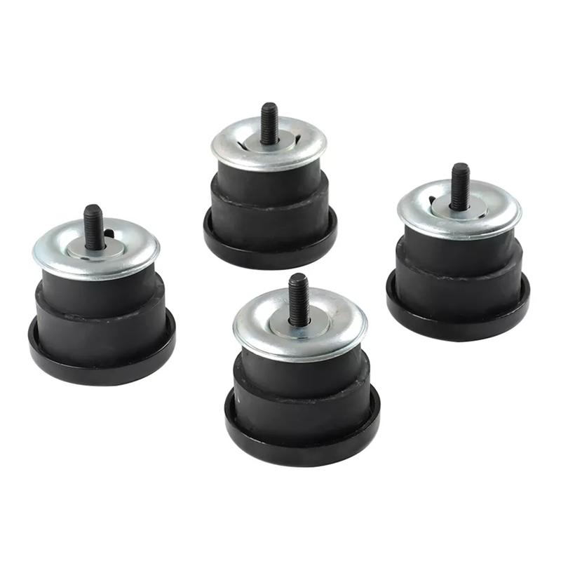 4Pcs Body Mount Set 924-181 924181 For Chevy S10 Pickup GMC Sonoma 1994-2004 Body Position Rubber Kit Black  Silver