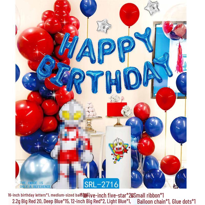 Geburtstagsdeko Ballon-Set für Kinder - Themen-Hintergrund mit Folienballons