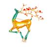 Oil Dripping Elk Animal High-end Christmas Brooch