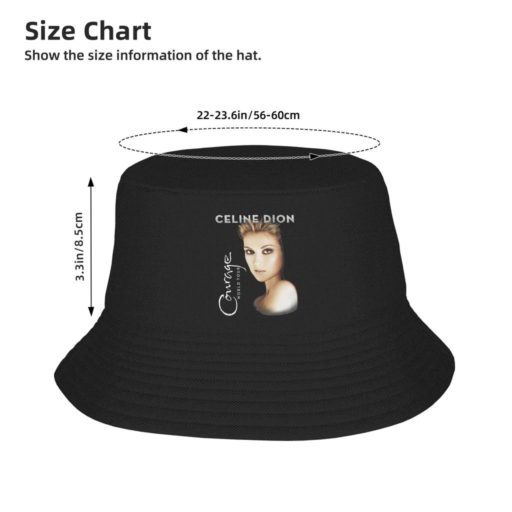 Paar Celine Dion Fischerhut Persönlichkeit Fischerhüte Sommer Koreanische Strandreisekappen Streetwear Benutzerdefiniert DIY Sonnenhut