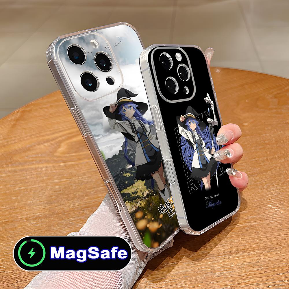 Mushoku Tensei Roxy Mobile Phone Case for iPhone 17 16 15 14 13 12 11 Air Pro Max Plus Mini Magsafe Clear Colorful Cover Cover