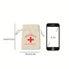 10/5/2Pcs Christmas Party Wake Up Bags Wedding Guest Gift Storage Bag Cotton Linen Bags First Aid Kits Red Cross Hangover Kit