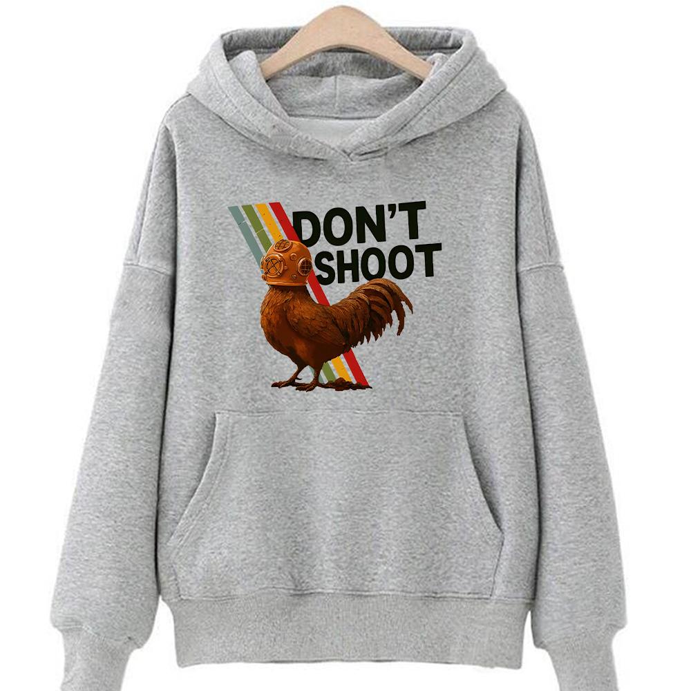 Grafica Non Sparare Felpa con Cappuccio ARC Felpe ARC Raiders Felpa per Giocatori Uomo Donna Felpa con Cappuccio Ispirata ad Arc Raiders Pullover Top Y2K Outfit coordinato per coppia