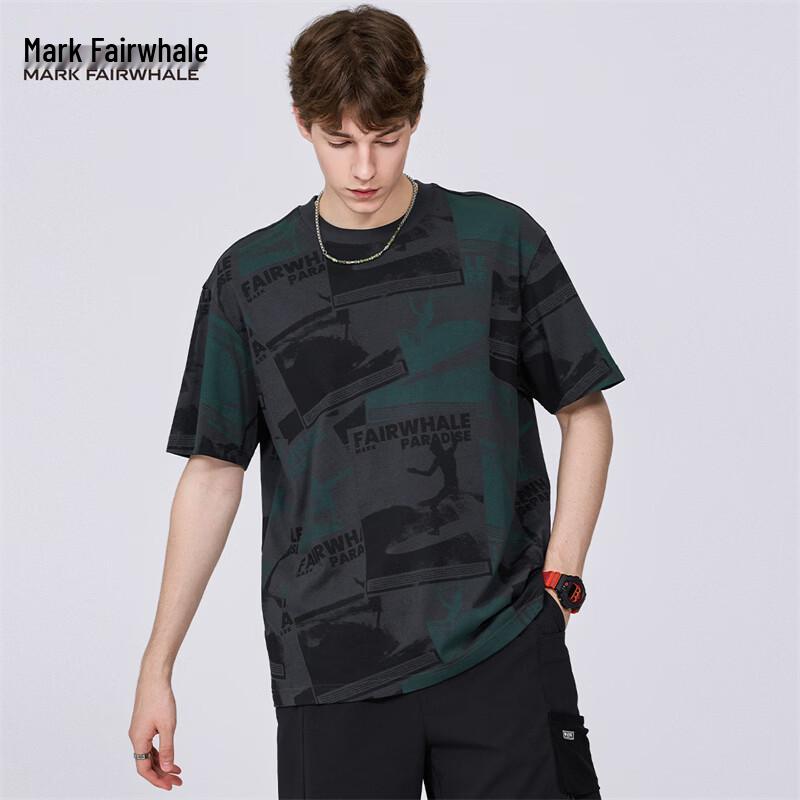 Mark Fairwhale Men's High Street Full Print Cotton Short Sleeve T-Shirt