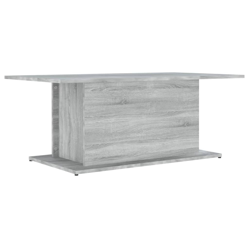  Coffee Table, Grey Sonoma Oak, 102x55.5x40 Cm