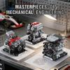711Pcs Sports Car Engine 3-In-1 Building Blocks Toys Set, Creative Home Decor, Engine Model Assembly Toy, Kids Birthday Gift