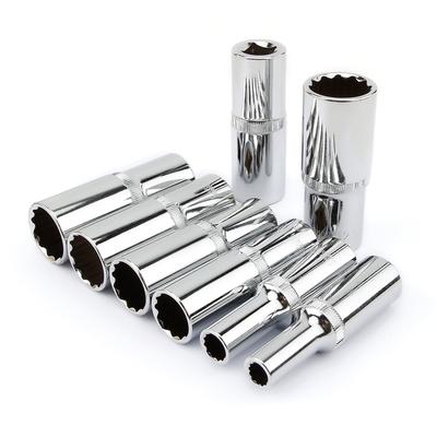 1pcs 12 Point 78mm Mirror Deep Socket Head 1/2 Drive Torx Bit Ratchet Wrench Adapter Tool Part 8-32mm Car Repair Tools
