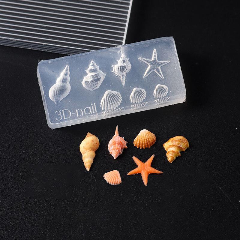 5D Flower Mold Nail Carving Mould Stencils Plumeria Flower Spring Nail Art Decorations Manicure Template Diy Manicure Decor Tool