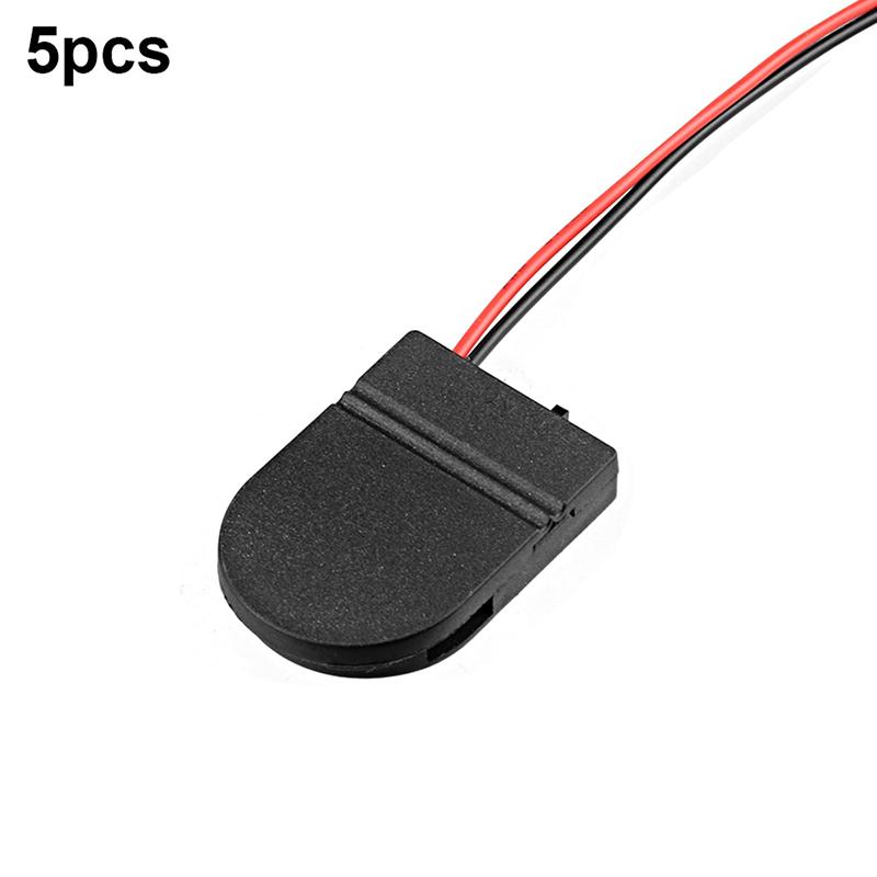 5 pezzi Custodia per batteria a bottone a bottone Cr2032 a slot singolo, custodia da 3 V