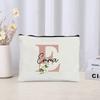 Personalized Makeup Bag Bride Gift Female Travel Organizer Canvas Side Bag Lipstick Eyebrow Pencil Box Wallet